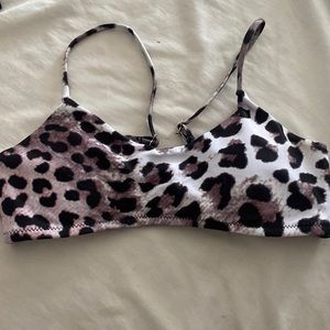 cheetah print bikini top